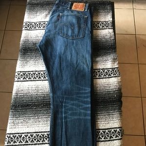 Levi's 513 Slim Straight Fit 38 x 32 Dark Blue